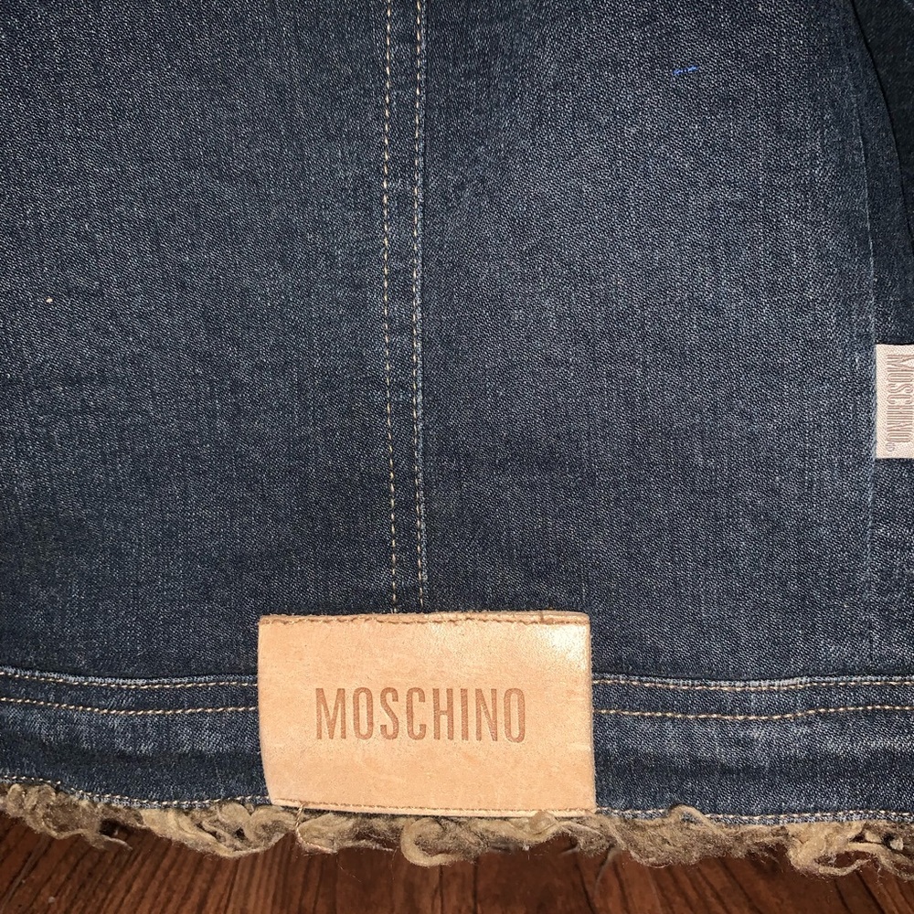 Moschino juniors Jean jacket with faux fur size 34 European=girls age 8/9 - Picture 8 of 9